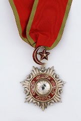 Order of the Medjidie, Turkey, Badge, 5th Class, Major Thomas Everard Hutton, 4th (Queen's Own) Light Dragoons, for his actions at the Battle of Balaklava, 1854