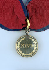 Army Gold Medal for Nive awarded to Major-General Thomas Staunton St Clair, 1814