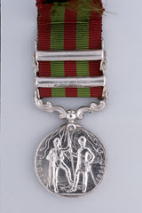 India Medal 1895-1902, with two clasps: 'Malakand 1897' and 'Punjab Frontier 1897-98', Brigadier-General Edmund William Costello, 22nd Punjabis