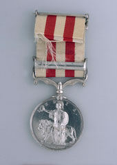 Indian Mutiny Medal 1857-58, with clasp, 'Lucknow', General William Martin Cafe, 56th Regiment of Native Infantry