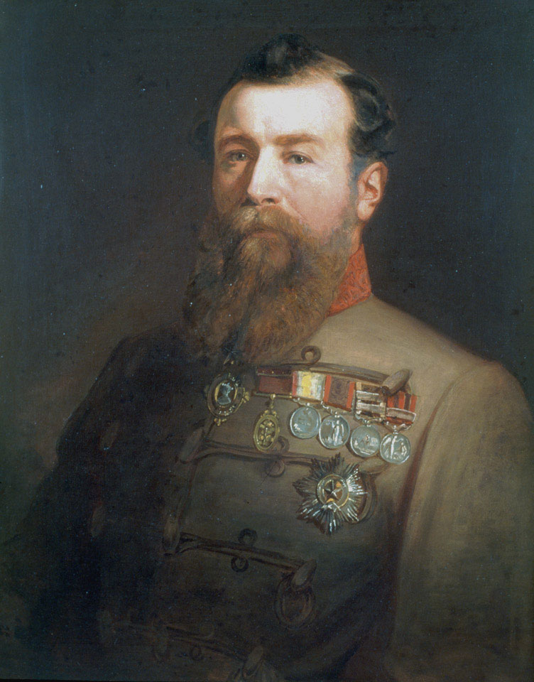Brigadier General Sir Harry Burnett Lumsden,  Queen's Own Corps of Guides, 1866 (c)