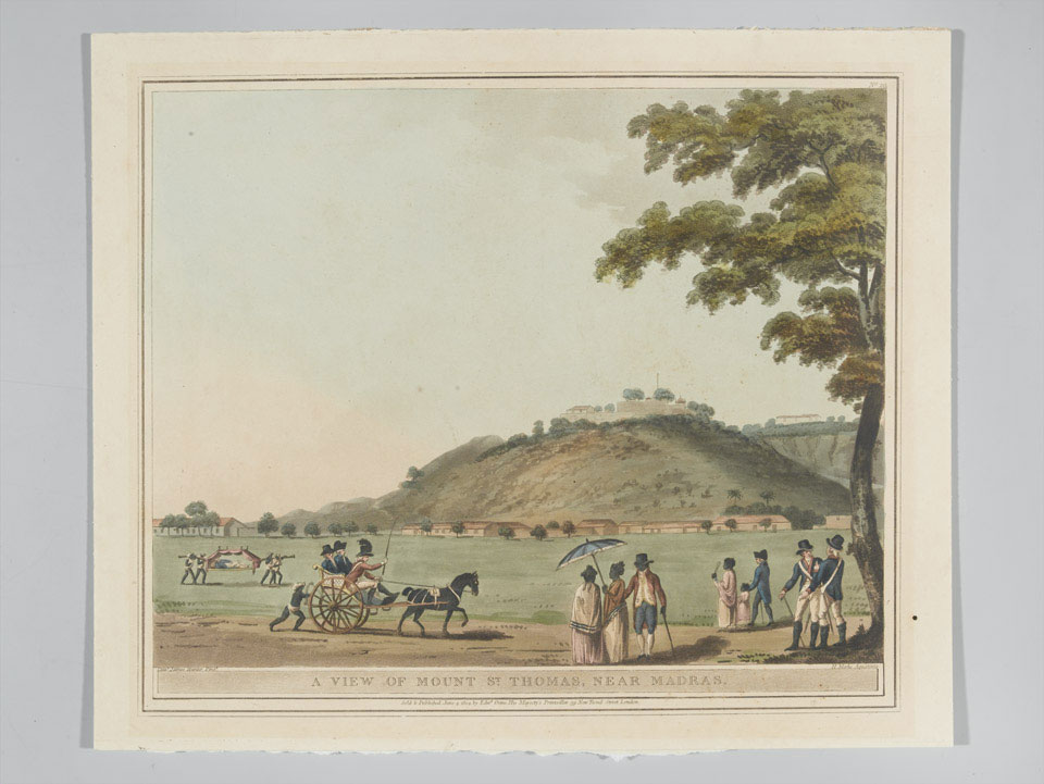 A View of Mount Thomas near Madras Online Collection National Army