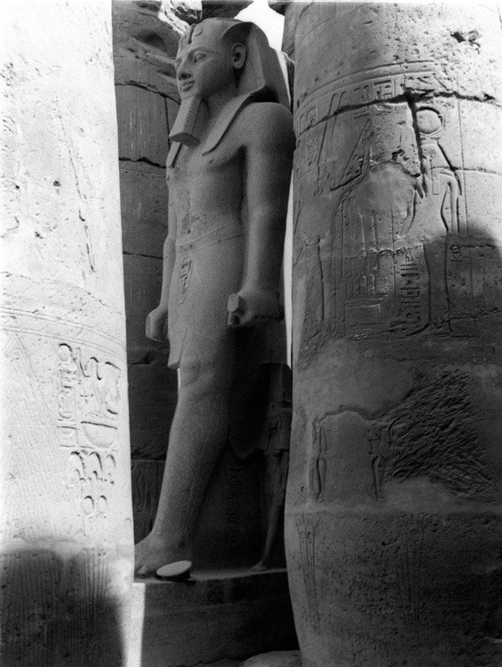 Statue Of Rameses Ii Luxor Temple Egypt 1943 Online Collection National Army Museum London