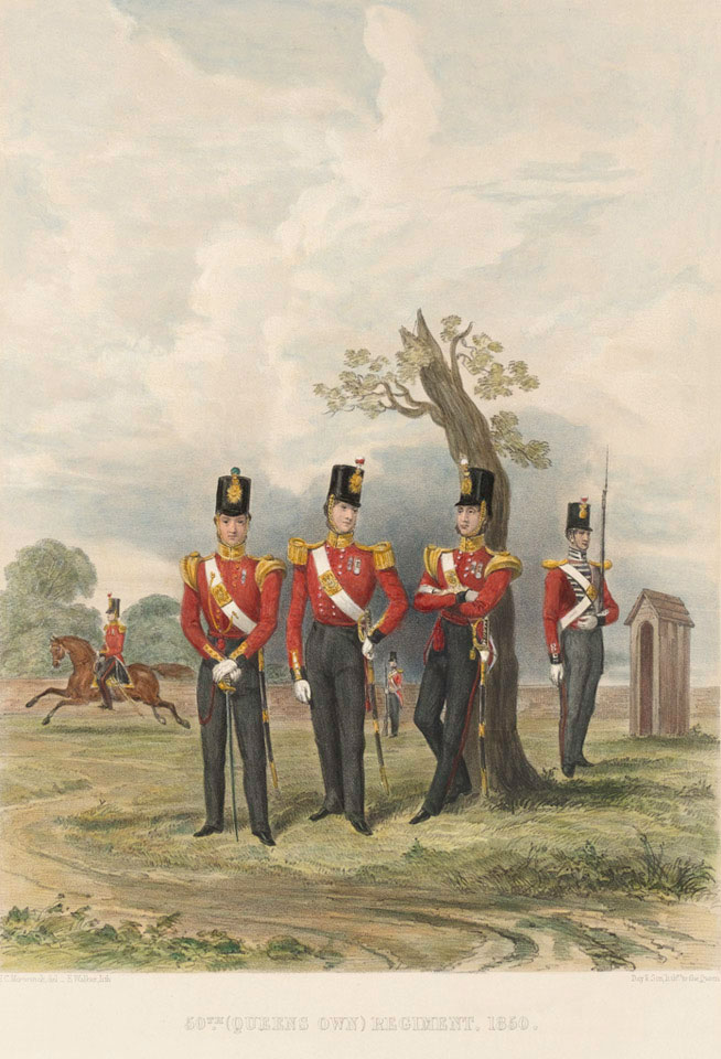 50th (Queen's Own) Regiment, 1850