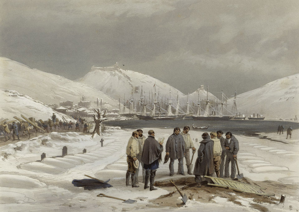 Graves at the Head of the Harbour of Balaklava, 1854