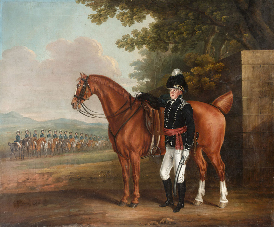 Colonel Thomas Cooper Everitt, with the Hampshire Fencible Cavalry, 1800