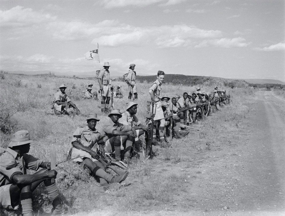 A Platoon Of 4th Battalion Kings African Rifles Resting During A