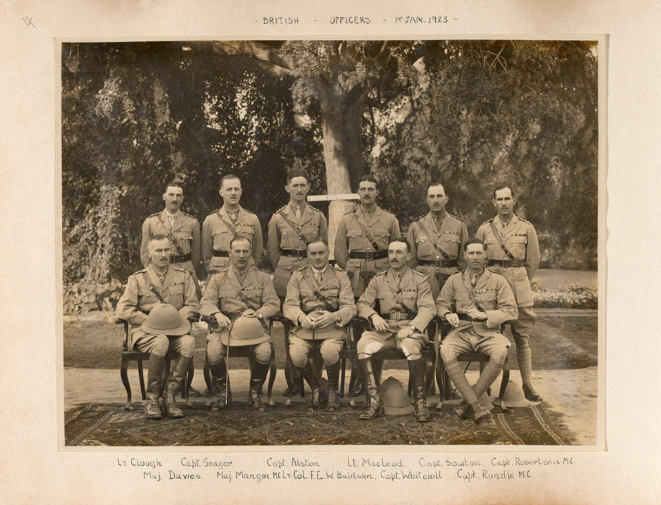 2nd Bombay Pioneers, 'British Officers 1st Jan 1925' | Online ...