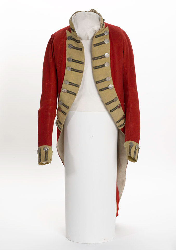 Officer's full dress coatee, 10th or Leitrim Militia, 1794 (c).