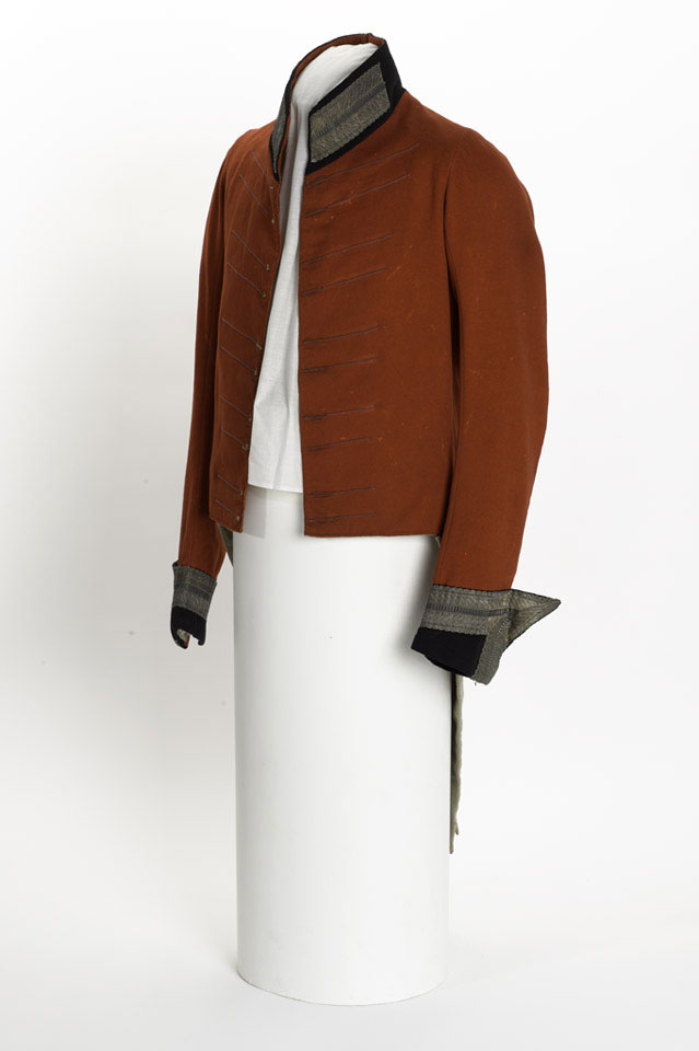 Officer's full dress coatee, Captain Erasmus Goodwin, 4th (Royal Irish) Dragoon Guards, 1813 (c).