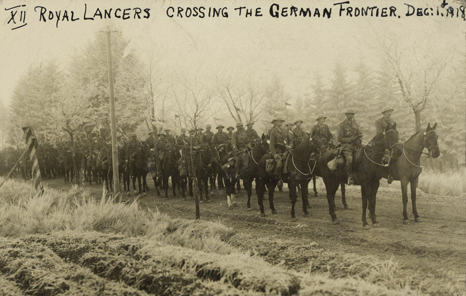 12th Royal Lancers crossing the German Frontier, 1 December 1918