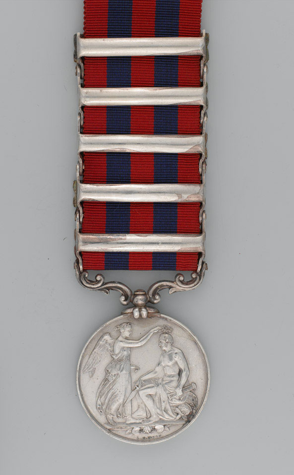 India General Service Medal, with 5 clasps: 'Pegu', 'Persia', 'North ...