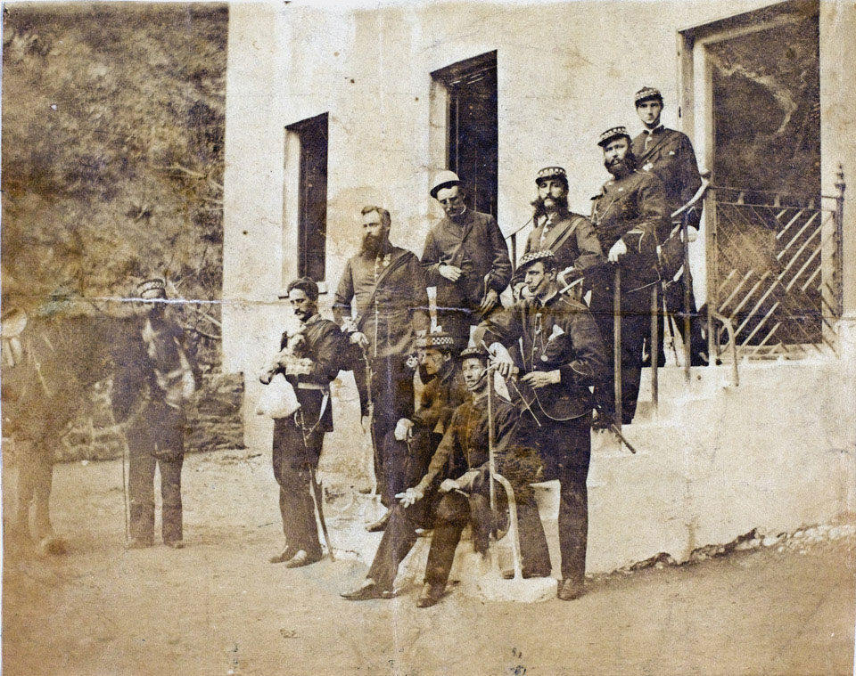 Officers of the 99th (Lanarkshire) Regiment in South Africa, 1868 (c)