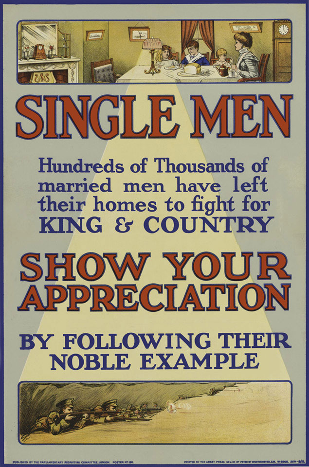 'Single Men Show Your Appreciation', 1915