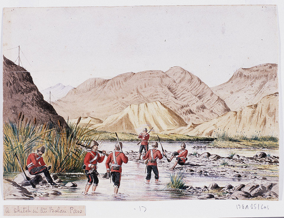 A sketch in the Bolan Pass, 1879 (c)
