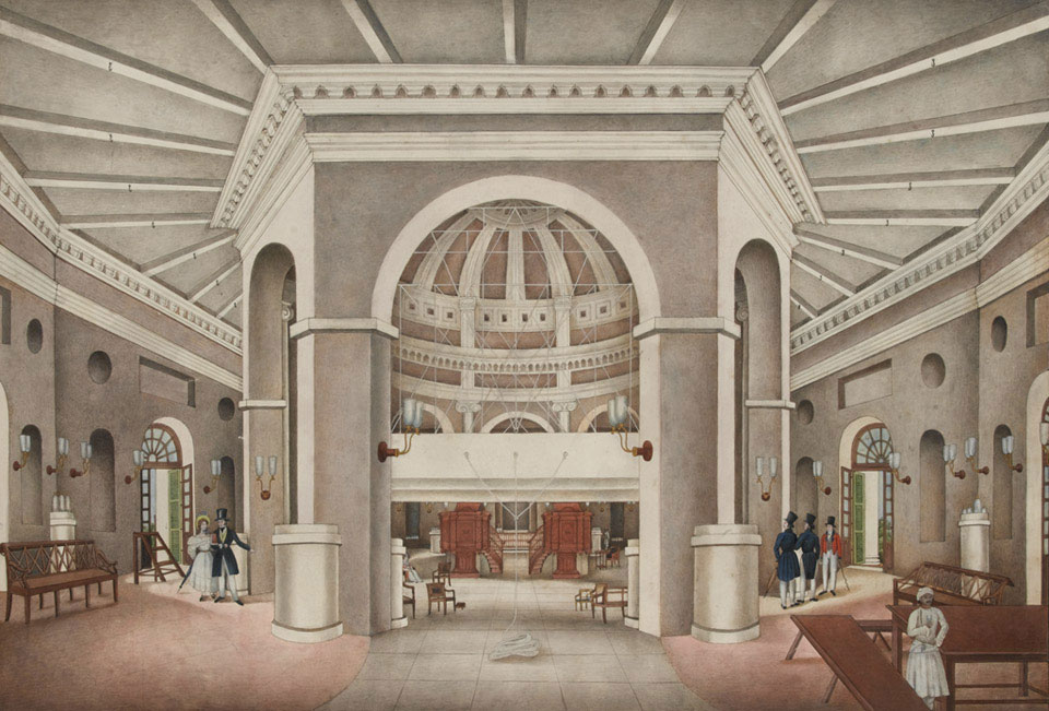 'Interior view of St James's Church, Delhi', 1836 (c)