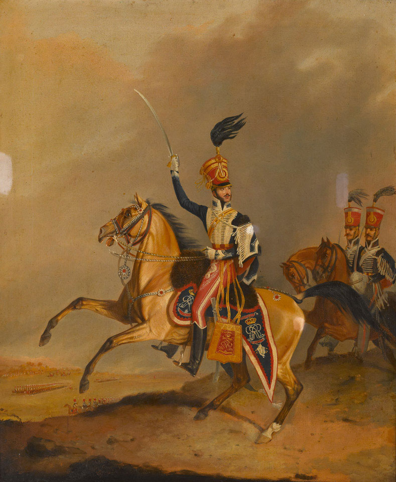 Officer of the 15th Light Dragoons (Hussars), 1825