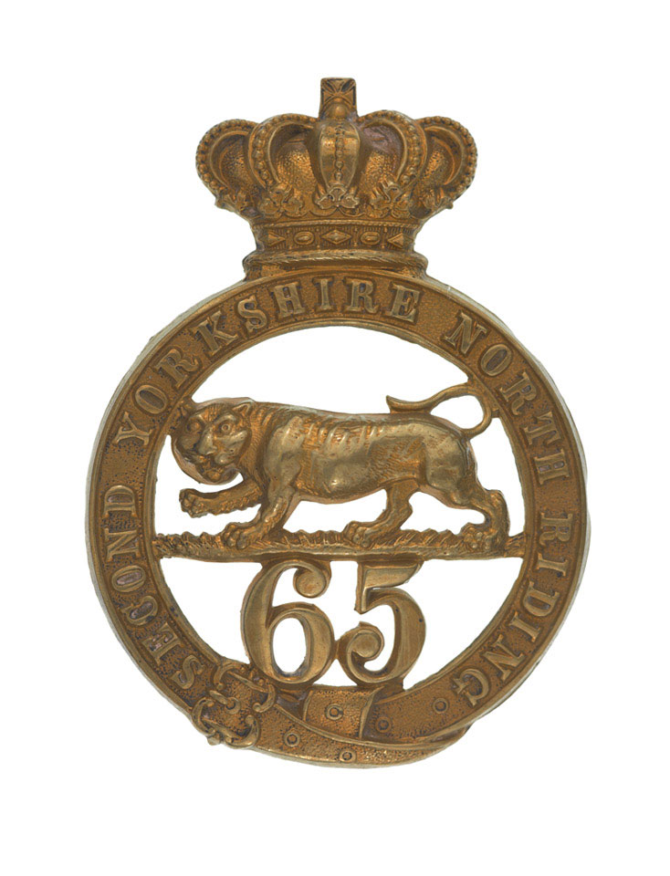 Other ranks' glengarry badge, 65th (2nd Yorkshire, North Riding) Regiment of Foot, 1874 (c)