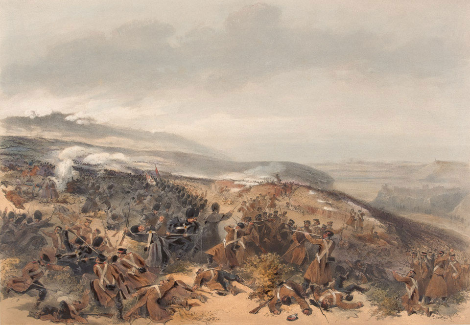 'Second Charge of the Guards when they retook the Two Gun Battery at the Battle of Inkerman', 1854