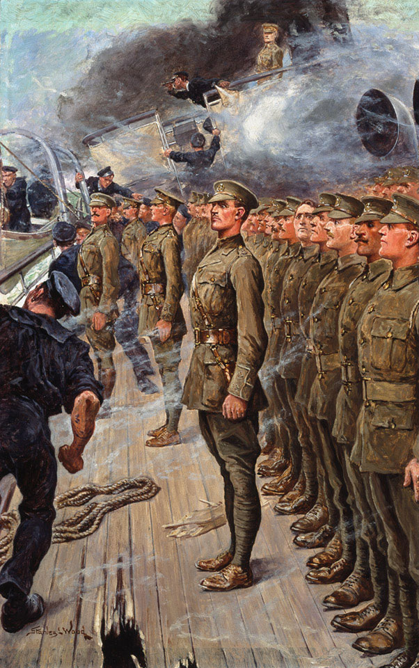 The evacuation of the troopship SS 'Tyndareus', 6 February 1917