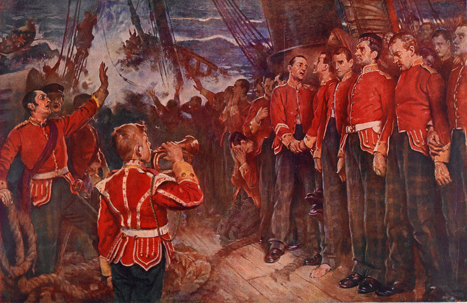 The sinking of the Birkenhead, 25 February 1852