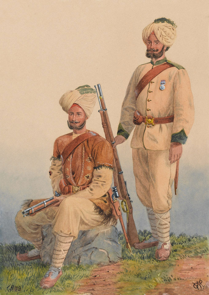 General Roberts' Sikh Orderlies, Dewa Singh and Dehan Singh, 3rd Punjab Frontier Force, 1879