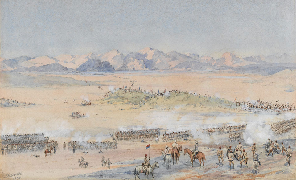 Advance of the 9th and 10th Sudanese Battalions of the Egyptian Army at the Battle of Toski, 3 August 1889