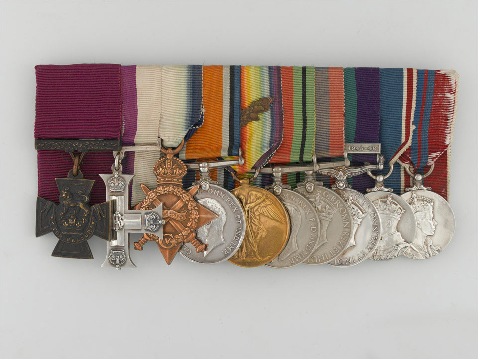 Victoria Cross group, Brigadier A M Toye, Middlesex Regiment (Duke of Cambridge's Own)