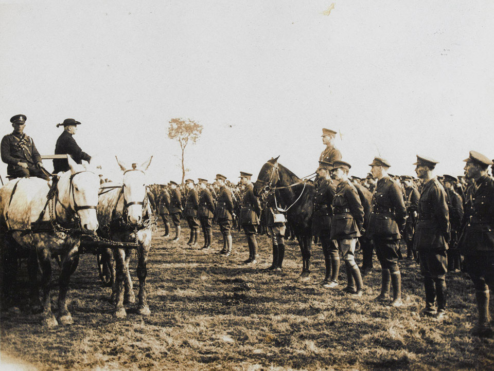 Cardinal Bourne visits Irish troops at the Front, 1916 (c)