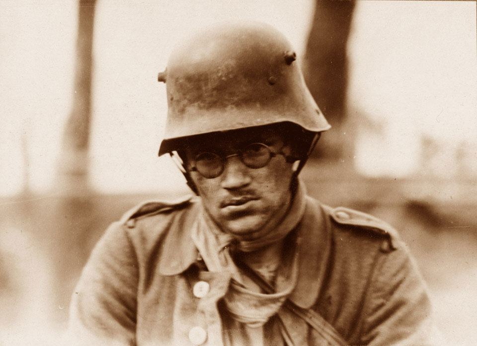 German prisoner of war captured during the Battle of Menin Ridge, September 1917