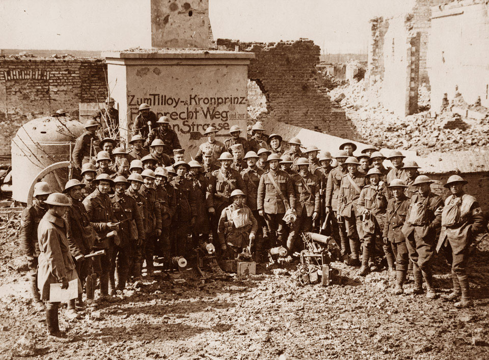 British troops who captured Tilloy, 10 April 1917