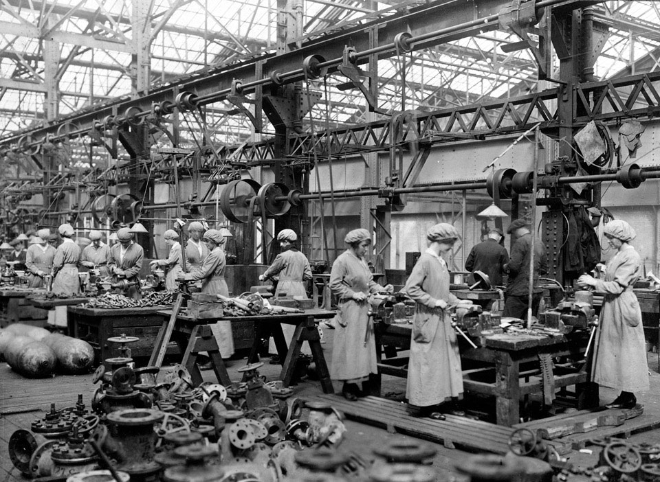 Women Working In Factory World War One 1916 c Online Collection 