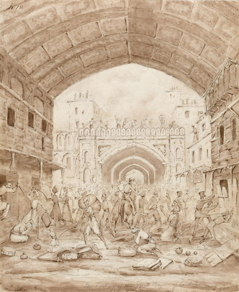 'The Sacking of the Great Bazar of Caubul, 1842'