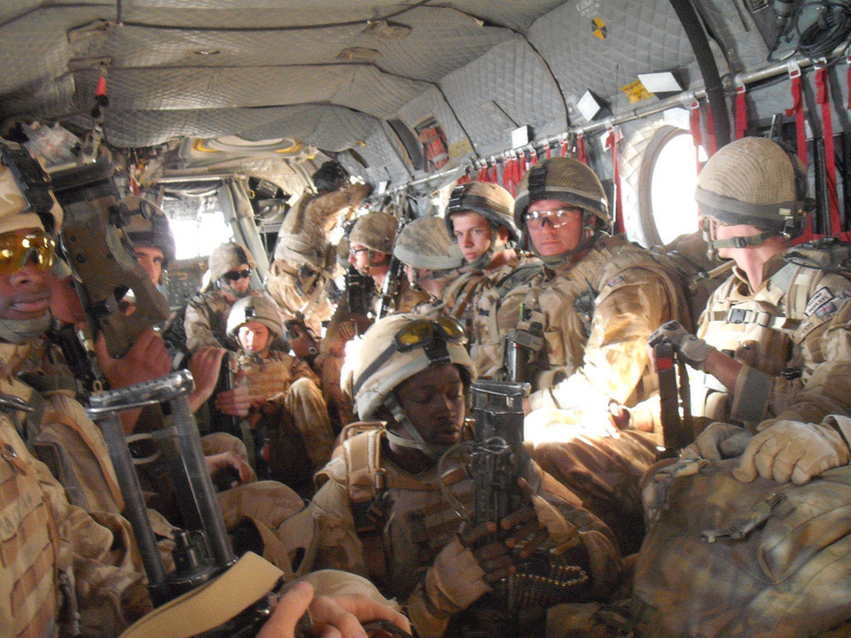 Heliborne troops of the Yorkshire Regiment, Helmand Province, 2009