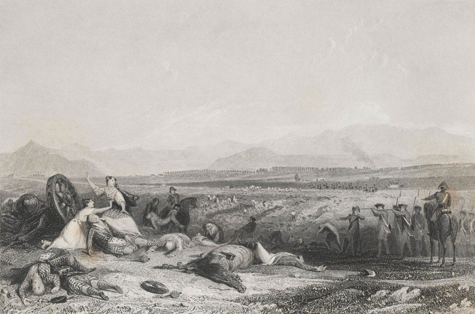 Culloden Moor, looking north across the Moray Firth, 1746