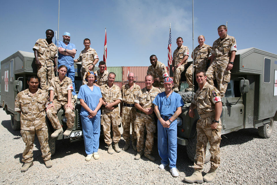 Medical staff at Camp Bastion, Helmand Province, Afghanistan, 2009