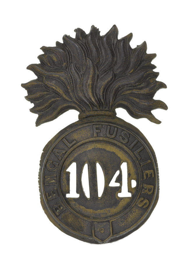 Other ranks' glengarry badge, 104th Regiment of Foot (Bengal Fusiliers), 1874 (c)