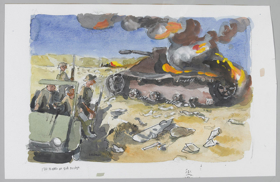 'The Battle at Sidi Resegh, Libya, 1941'