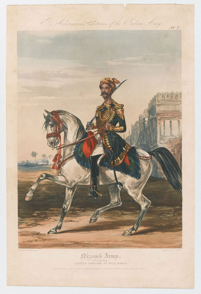 Nizam's Army, (3rd Cavalry) Native Officer in full dress, 1846