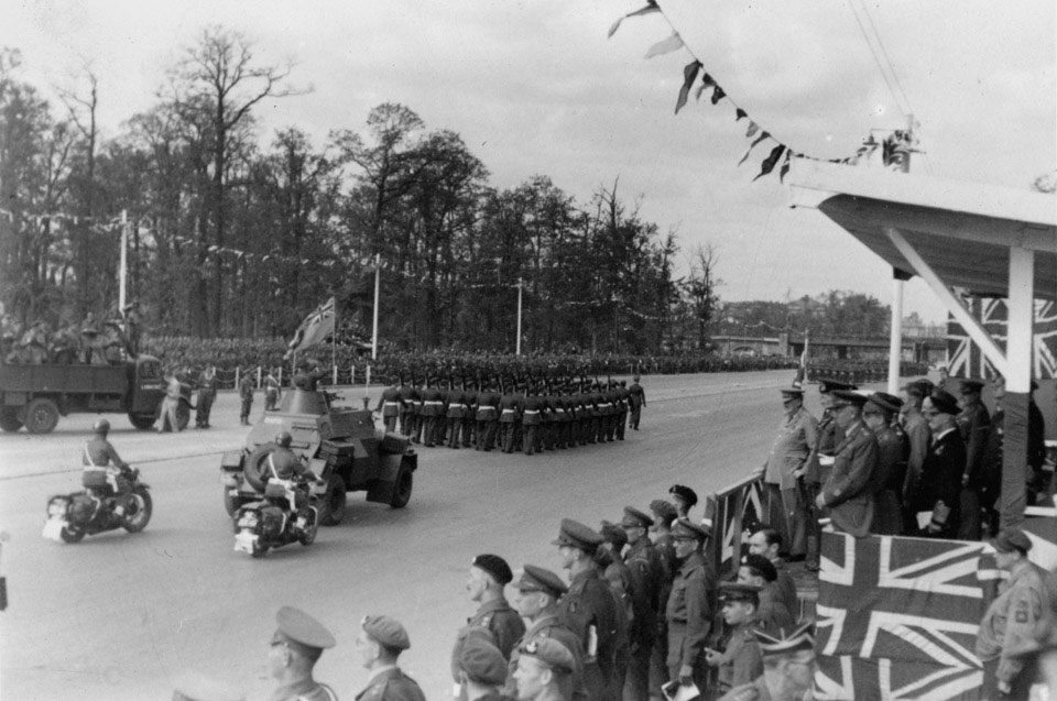 British Victory Parade, Berlin, Germany, 21 July 1945