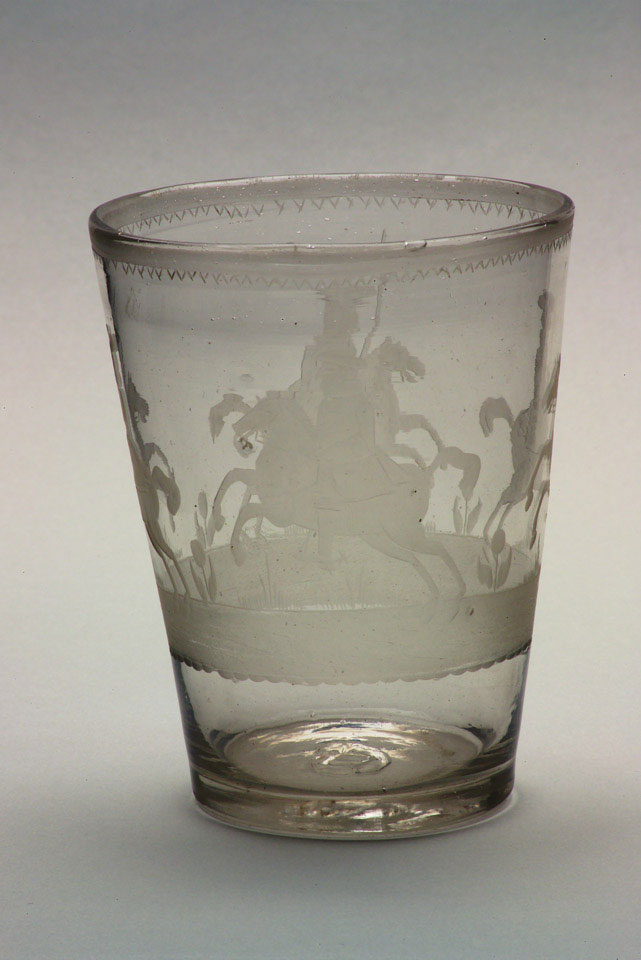 Glass beaker, 1690 (c)