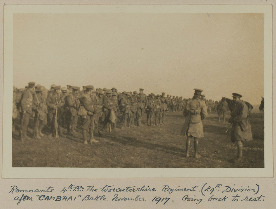'Remnants 4th. Bn. The Worcestershire Regiment', November 1917