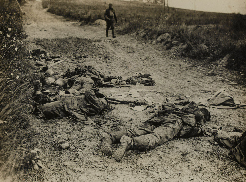 German soldiers killed in the August offensive, 1918