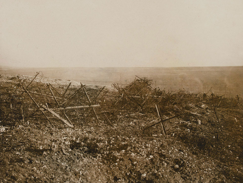 German barbed wire at Beaucourt, November 1916