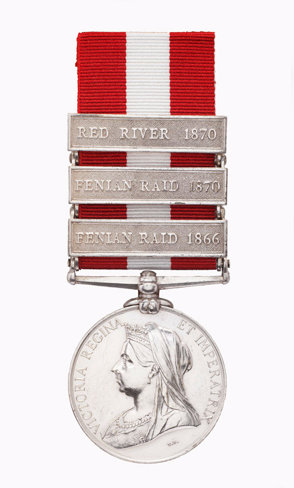 Canada General Service Medal 1866-70 with 3 clasps, Colonel Garnet Joseph Wolseley, Deputy Quartermaster General, Army Staff