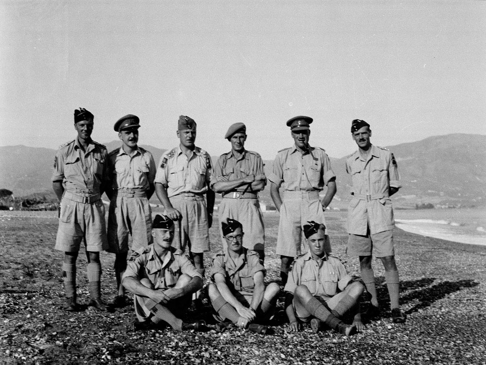 Officers of the 6th Battalion Royal Inniskilling Fusiliers, Sicily, 1943
