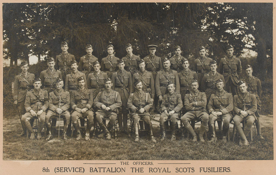 Officers of the 8th (Service) Battalion, The Royal Scots Fusiliers, September 1915