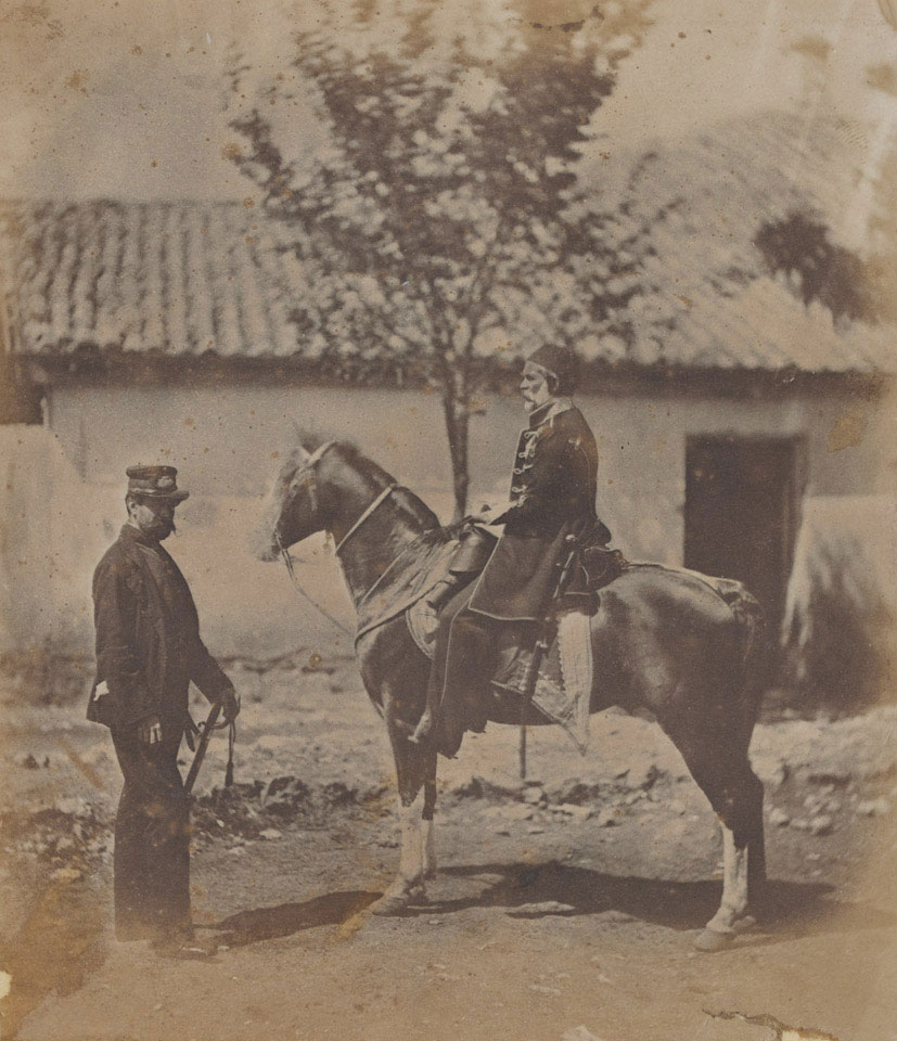 Omar Pasha and his British liaison officer, Colonel Lintorn Simmons, 1855