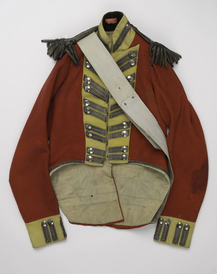 Officer's coatee worn by Lieutenant John Bramwell, 1815 (c)
