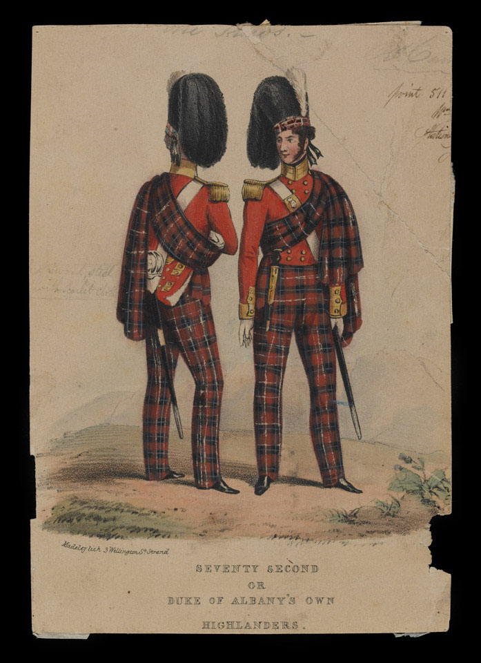 'Seventy Second Highlanders' | Online Collection | National Army Museum ...